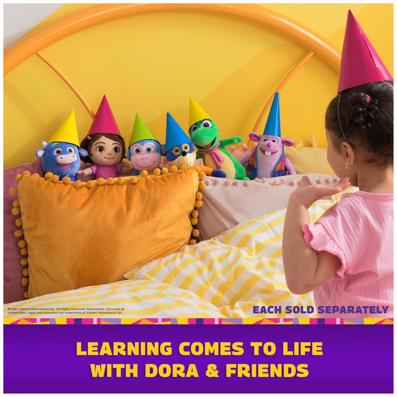 دورا دمية دورا الرسمية من القطيفة، ألعاب تعليمية، ألعاب قطيفة، حيوانات محشوة للأعمار من 3 سنوات فما فوق، 8 بوصات - Image 5